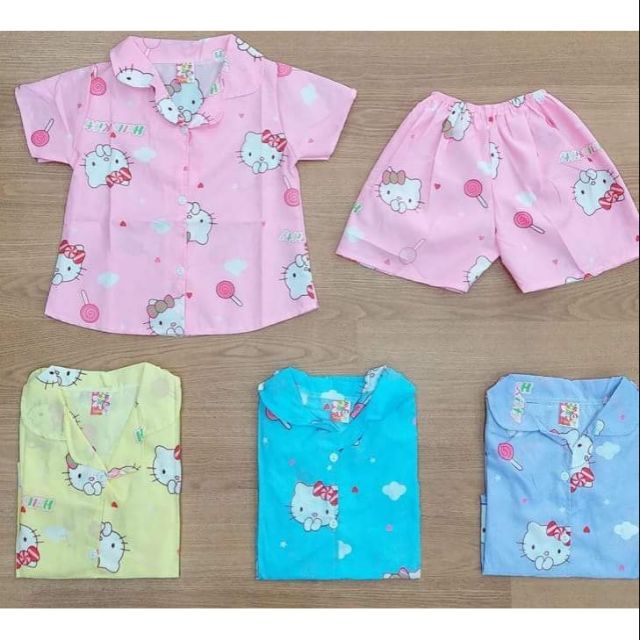 ชุดนอนเด็กลายคิดตตี้ 1-3 ขวบ | Shopee Thailand
