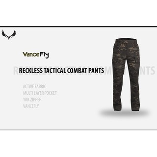 กางเกงขายาว VanceFly แนว Tactical รุ่น RECKLESS TACTICAL COMBAT PANTS