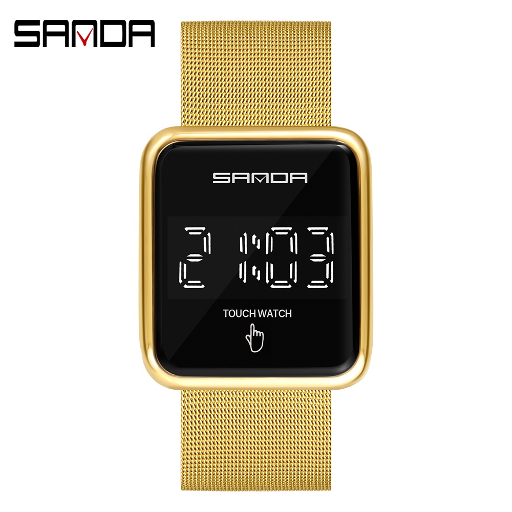 sanda-นาฬิกาข้อมือดิจิทัล-หน้าจอสัมผัส-led-กันน้ํา-เหมาะกับเล่นกีฬากลางแจ้ง-แฟชั่นสําหรับผู้ชาย
