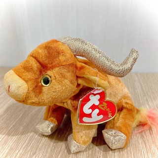 งานทีวายบ้างค่า น้องวัวOX (ty beanie babies ox) น้องสวยมีป้ายกระดาษ แต่ป้ายตัวจางค่ะ