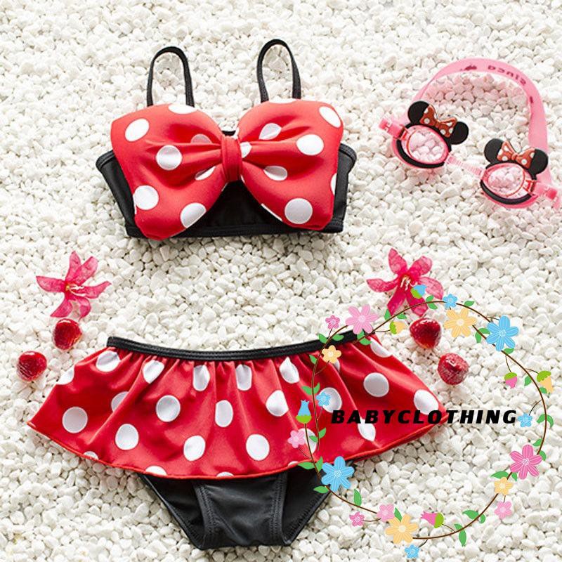 nb-bowknot-เด็กน่ารักเด็กชุดว่ายน้ำชุดว่ายน้ำบิกินี่ชุด-tankini-ชุดว่ายน้ำ