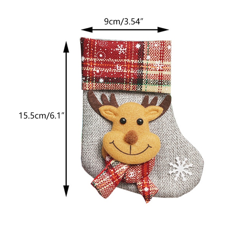 ถุงเท้าซานต้าคลอส-สโนว์แมน-กวางเรนเดียร์-คริสต์มาส-ขนาด-6-นิ้ว-สําหรับแขวนตกแต่งต้นคริสต์มาส