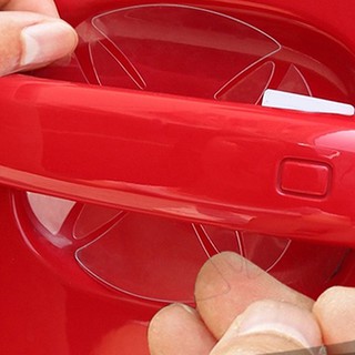 3Sets / 12Pcs ยูนิเวอร์แซลที่มองไม่เห็น Car Door Handle Anti-Scratch ป้องกันฟิล์ม