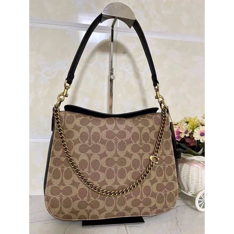 Coach Signature Chain Hobo Shopee Thailand