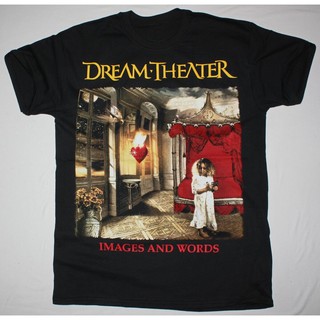 เสื้อยืดผ้าฝ้ายเสื้อยืดพิมพ์ลาย dream Theater images and Words สำหรับผู้ชายL XL  XXL 3XL