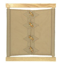 ชุดฝึกติดกระดุมไม้ (Buttoning Frame with wooden buttons and elastic ...