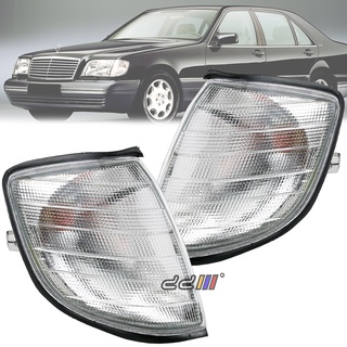 โคมไฟสัญญาณ ติดมุมมุมหน้ารถยนต์ สีขาว สําหรับ Mercedes-Benz W140 S-Class 1993-1998 S280 S320 S420