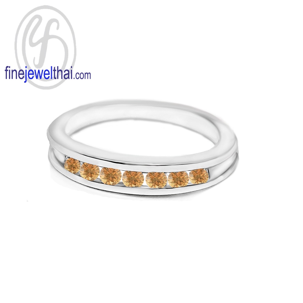 finejewelthai-แหวนซิทริน-ซิทริน-แหวนพลอย-พลอยแท้-พลอยประจำเดือนเกิด-citrine-silver-ring-birthstone-r1028ct