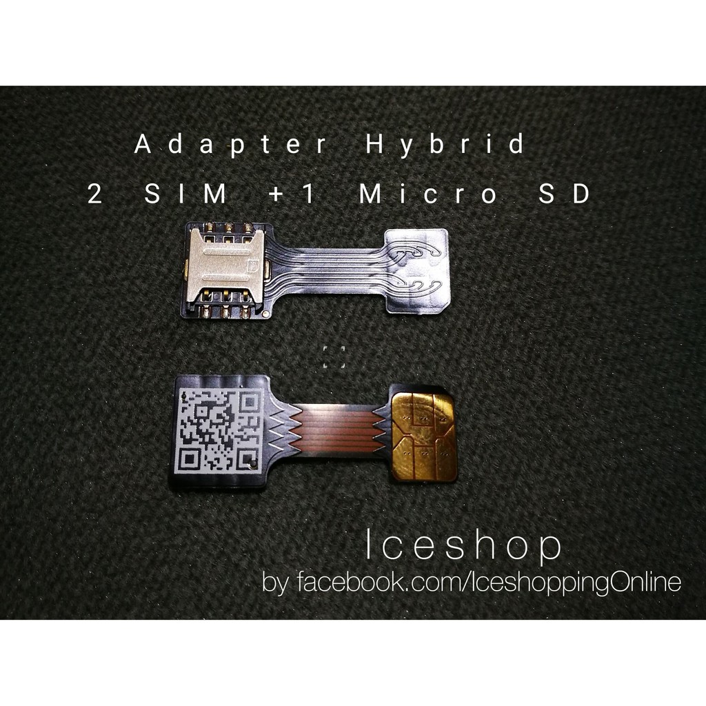 ภาพหน้าปกสินค้า(แจ้งรุ่น )ตัวแปลงถาดซิม Hybrid ทำให้ใช้งานได้ 2 ซิมและ เมม ถาดแปลงซิม dual Hybrid sim adapter จากร้าน iceshope บน Shopee