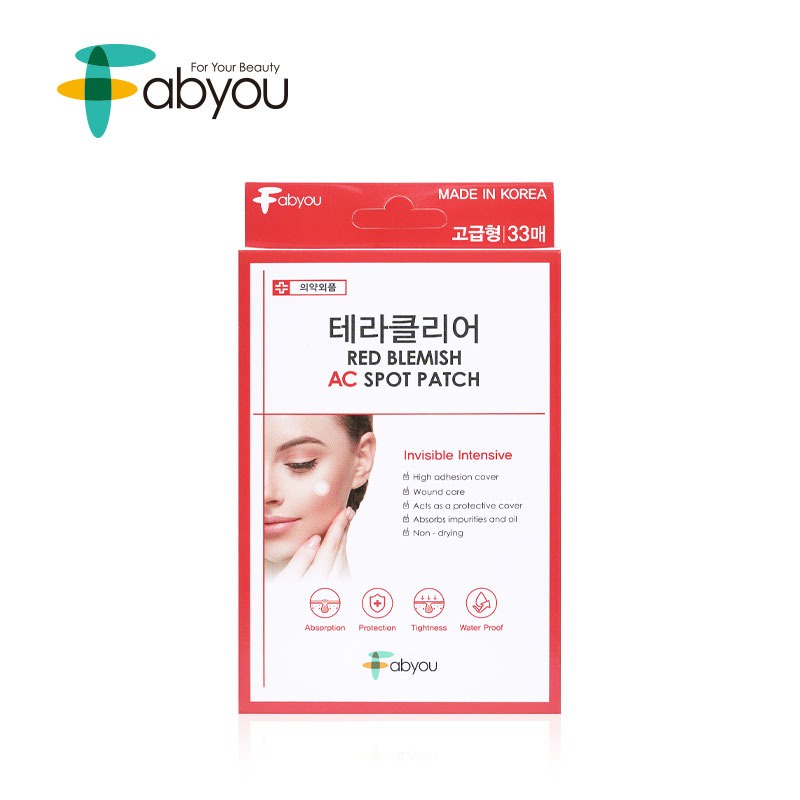 แผ่นแปะดูดซับสิว Fabyou Red Blemish AC Spot Patch 33 ชิ้น ของเกาหลีแท้ ...