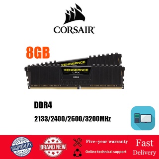 【พร้อมส่ง】Corsair แรมหน่วยความจํา 8GB DDR4 DIMM 2133 2400 2666 3200MHz 288Pin 1.2V RAM PC4-17000 19200 12800 21300 25600 สําหรับ PC