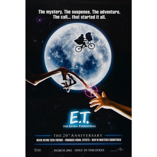 โปสเตอร์หนัง อี.ที. เพื่อนรัก E.T. The Extra-Terrestrial Movie Poster โปสเตอร์ขนาดใหญ่ ภาพติดผนัง ตกแต่งห้อง ตกแต่งบ้าน