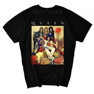 เสื้อยืดแขนสั้นลําลอง คอกลม พิมพ์ลาย Queen Band Freddie Mercury ขนาดใหญ่ คุณภาพสูง สไตล์สตรีท สําหรับผู้ชาย