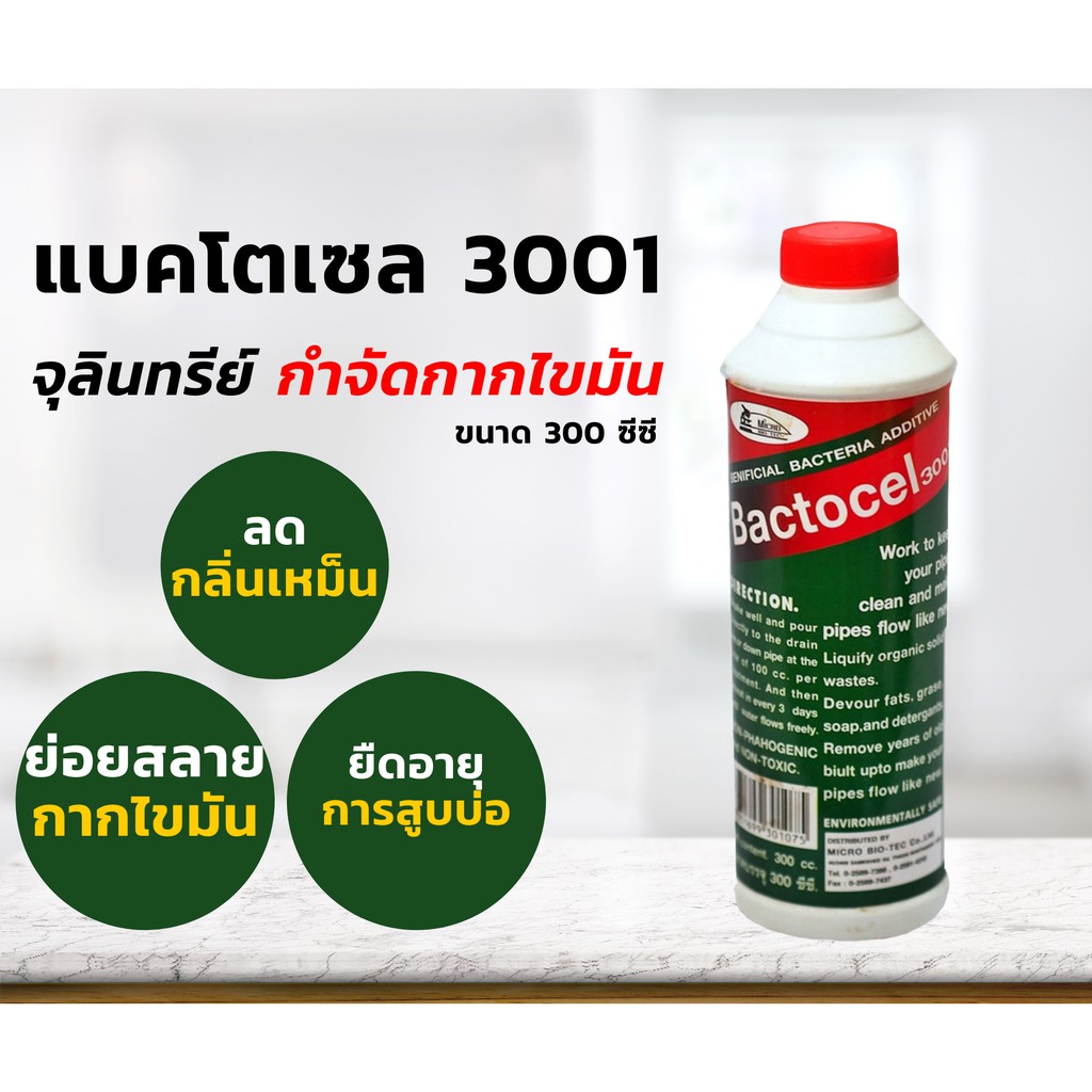 bactocel-ดับกลิ่นเหม็นไขมัน-โค้ด-bion388-ลด-15-ย่อยสลายไขมัน-แบคโตเซล-3001-300-ml-บ่อดักไขมัน-กลิ่นเหม็นไขมัน