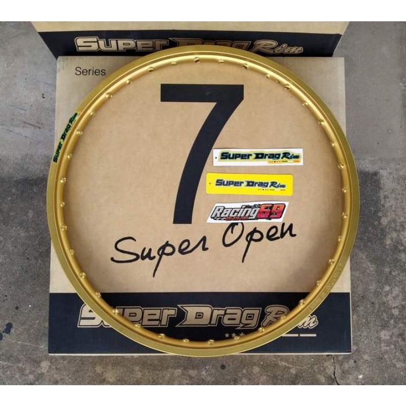 ล้อ วงล้อสีล้วน Super Drag Rim อลูมิเนียมซีรี่ย์ 7 ขนาด1.10/1.20-17 ...