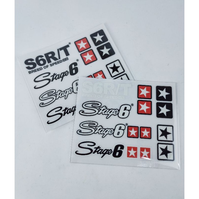 sticker stage6 พื้นใส ติดได้ทุกสี | Shopee Thailand