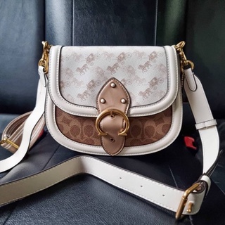 COACH C0749 BEAT SADDLE BAG WITH HORSE AND CARRIAGE PRINT