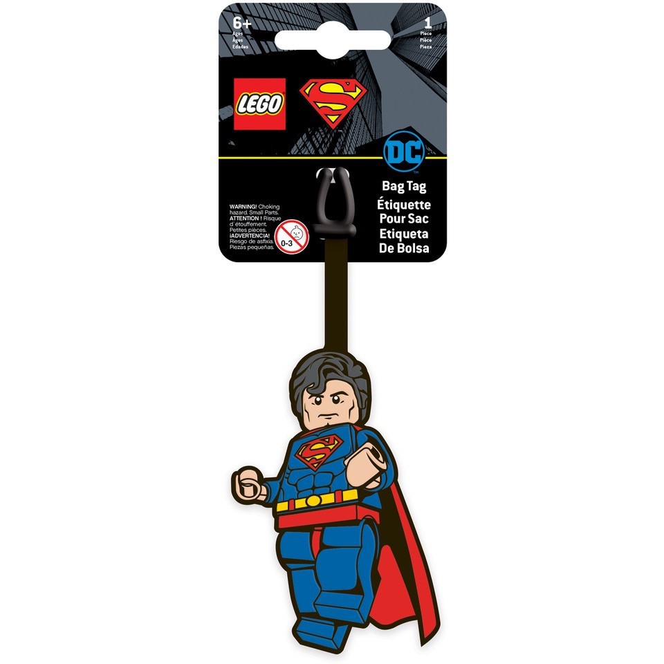 lego-ป้ายติดกระเป๋า-ป้ายห้อยกระเป๋า-เลโก้-รุ่น-ซุปเปอร์แมน-superman-ลิขสิทธิ์แท้