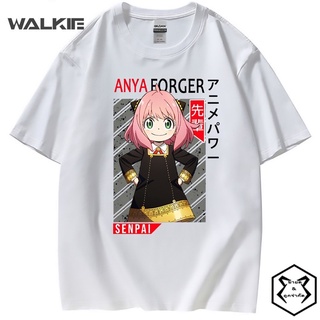 Walkie Spy X Family - Anya เสื้อยืดลําลอง แขนสั้น ระบายอากาศ สไตล์ฮิปฮอป แฟชั่นฤดูร้อน สําหรับผู้ชาย ผู้หญิง