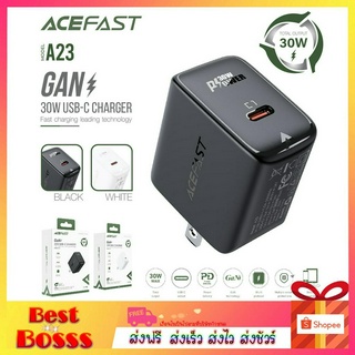 ACEFAST รุ่น A23 หัวชาร์จ ชาร์จเร็ว 30W Max Fast Charge Wall Charger GaN PD30W (1xUSB-C) US