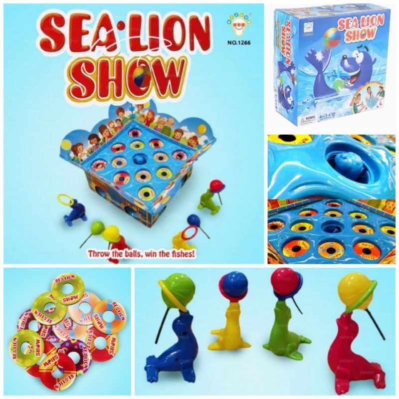 sea-lion-show-game-เกมโชว์สิงโตทะเลลอดห่วง