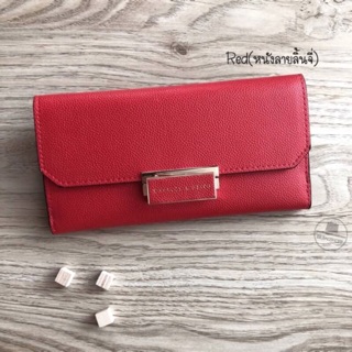 CHARLES &amp; KEITH PUSH-LOCK WALLET 2017 (outlet) สีแดง
