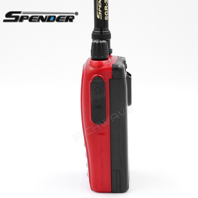 Spender Hero X5 plus วิทยุสื่อสาร 5 วัตต์ รุ่น แถมฟรี แบตเตอรี่แท้ 2 ก้อน ของแท้100% รับประกัน2ปี วอแดง