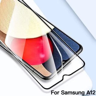 [ส่งจากไทย] ฟิล์มกระจก เต็มจอ กาวเต็มขอบดำ 9H For Samsung A12 คุณภาพดี ติดง่าย  ฟิล์มเต็มจอขอบดำ