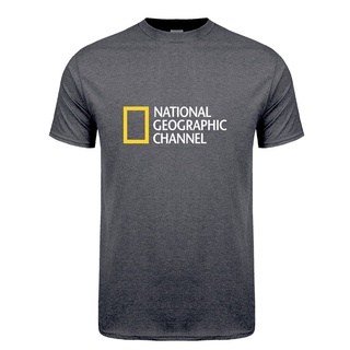 เสื้อยืดคอกลม แขนสั้น ผ้าฝ้าย ลาย National Geographic Channel แฟชั่นฤดูร้อนS-5XL