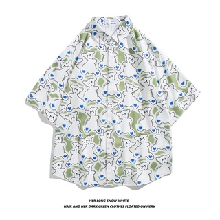 ขายดี เสื้อเชิ้ตแขนสั้น ทรงหลวม ขนาดใหญ่ คุณภาพสูง สไตล์ฮาวาย เหมาะกับวันหยุดริมทะเล สําหรับผู้ชาย