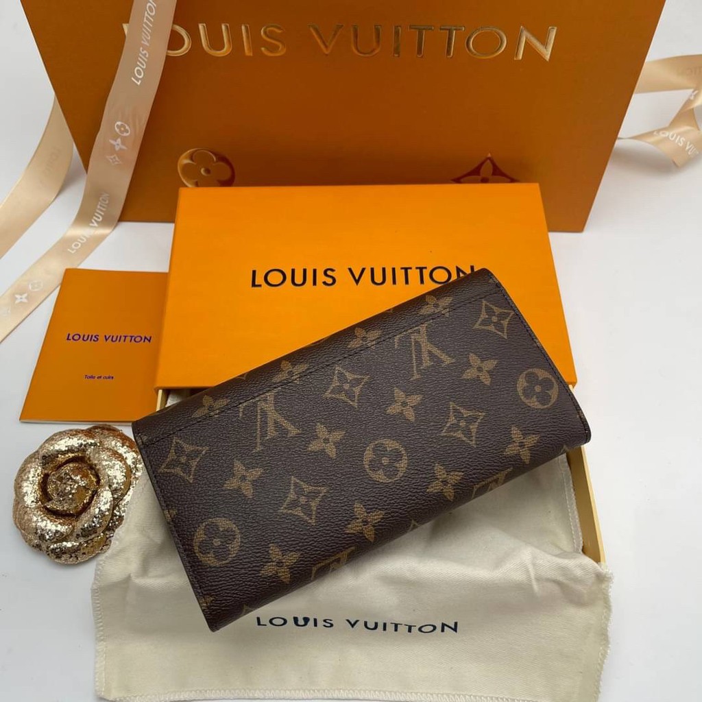 louis-vuitton-wallet-สีชมพู-grade-vip-size-19cm