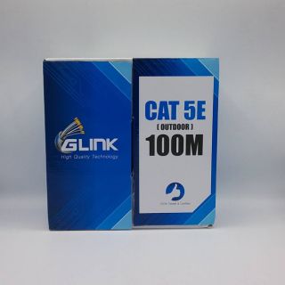 GLINK สายแลน 100 เมตร UTP LAN CABLE CAT5e outdoorBox 100M GLINK รหัสGL-5002