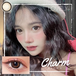 ✨ Charm brown (Lovely lens) ขนาดBig ตาโต (บิ๊กอาย คอนแทคเลนส์ bigeyes)