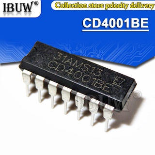 ชิปลอจิก CD4001BE DIP14 CD4001 DIP-14 CD4001BD DIP 10 ชิ้น