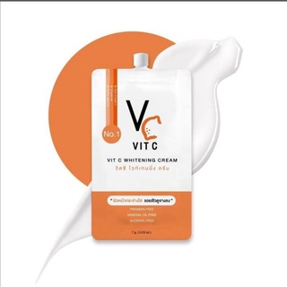 [แบบซอง] ครีมวิตซี น้องฉัตร แท้💯 VC Vit C Whitening Cream (7g.) รัชชา RATCHA