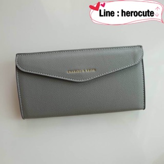 Charles &amp; Keith Long Envelope Wallet ของแท้ ราคาถูก