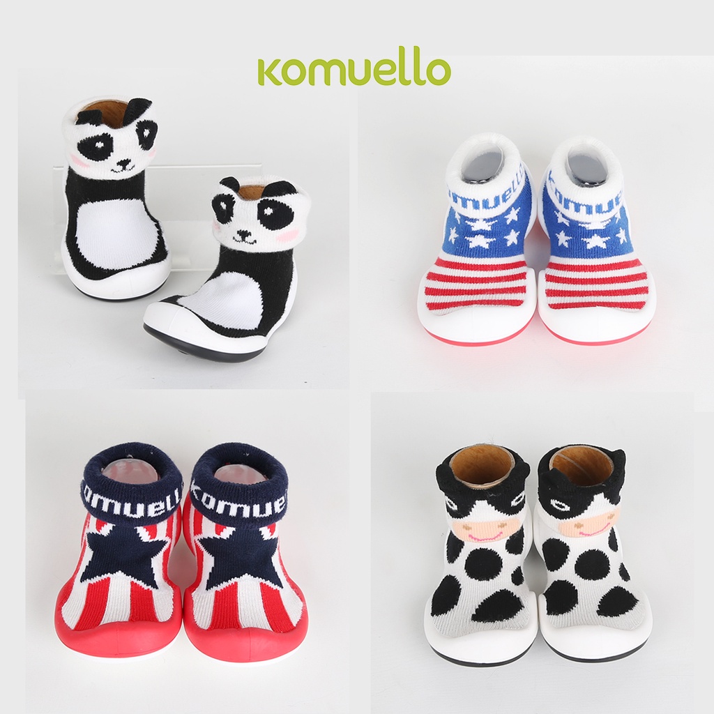sale-komuello-รองเท้าถุงเท้า-size10-5-สำหรับ0-7-เดือน-รองเท้าเด็กอ่อน