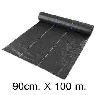 🔥🔥Bigblue  ผ้า PTคลุมวัชพืชUV -ผ้าพลาสติกคลุมดิน สีดำ MCT 90cmx100m (12190002)