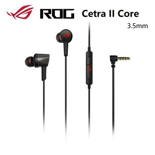 สินค้า 🔥โปรแรง1.1🔥⚡️หูฟังเกมมิ่ง⚡️ ASUS ROG Cetra II Core In-Ear Gaming Earphones 3.5 mm Connector 2y.