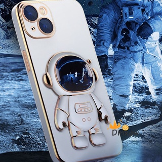 เคสโทรศัพท์มือถือ ซิลิโคนนิ่ม ลายนักบินอวกาศ พร้อมขาตั้ง พับได้ สําหรับ Xiaomi 12 Mi 11 Pro Lite Ultra