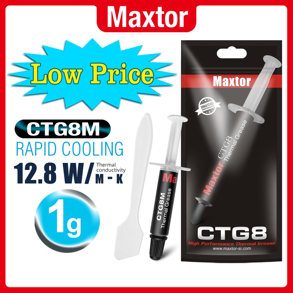 local-delivery-maxtor-ctg8-1g-thermal-paste-12-8w-mk-จาระบีระบายความร้อนที่มีประสิทธิภาพสำหรับ-cpu-gpu-ฮีทซิงค์