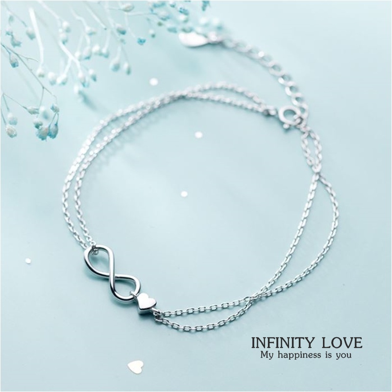 s925-infinity-love-bracelet-สร้อยข้อมือเงินแท้-รักไม่มีที่สิ้นสุด-ใส่สบาย-เป็นมิตรกับผิว