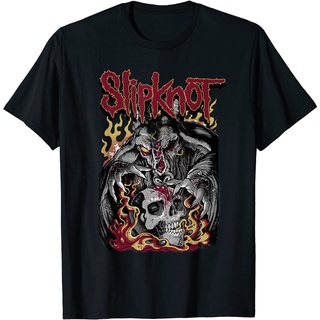 เสื้อยืดโอเวอร์ไซส์เสื้อยืด พิมพ์ลายวง Slipknot Brain ReaperS-3XL