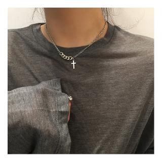 Women Sweater Chain Vintage Cross Necklace Ins Choker