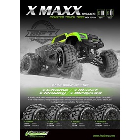 ยางมอนสเตอร์ทรัค Traxxas X-Max Arrma Kraton ดุม24มิลฯ(1ชุด=4ล้อ)(สินค้า