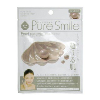 PURE SMILE แผ่นมาส์กหน้า เพียว สไมล์ สูตรสารสกัดจากไข่มุก ชุดละ 7 ชิ้น