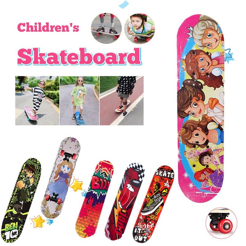 สเก็ตบอร์ด-สเก็ตบอร์ดเด็ก-60cm-childents-skateboard-สะเก็ตบอร์ด-สเก็ตบอร์ด-4-ล้อ-สเก็ตบอร์ดแฟชั่น-2-7years