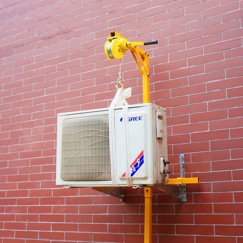 อุปกรณ์ยกแอร์ ยกน้ำหนัก 300กก.รอกยาว 20 เมตร Air lift equipment ...