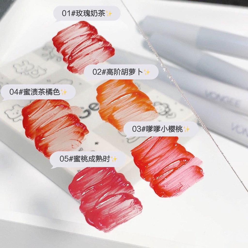 ลิปสติก-กันน้ํา-ติดทนนาน-5-ชิ้น-ชุด-upbest