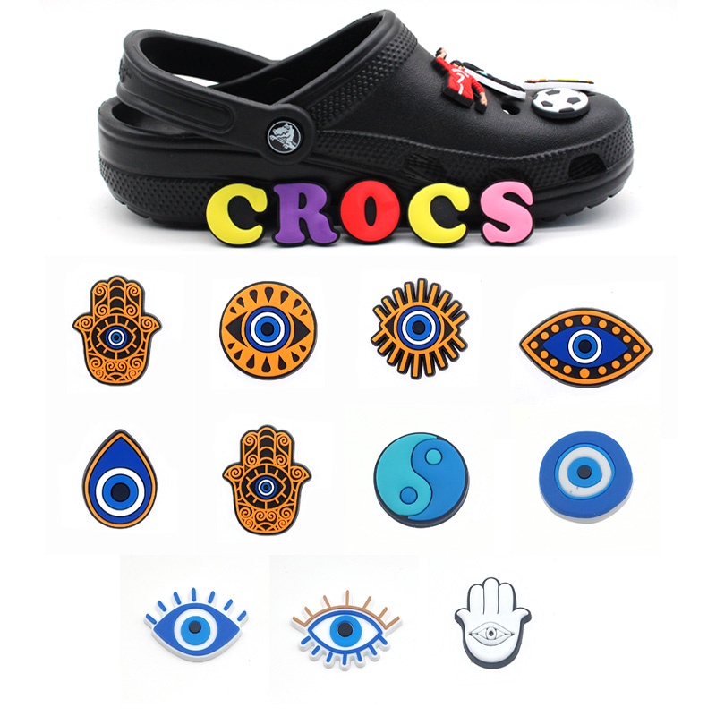 จี้การ์ตูนกราฟฟิติปีศาจ-pvc-สําหรับตกแต่งรองเท้า-crocs-clogs-boys-girls-tiktok